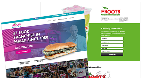 Franchise PPC Landing Page Examples.